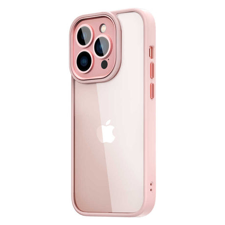 Apple iPhone 14 Pro Max Kılıf Wiwu VCC-104 Lens Korumalı Renkli Kenar Arkası Şeffaf Vivid Clear Kapak