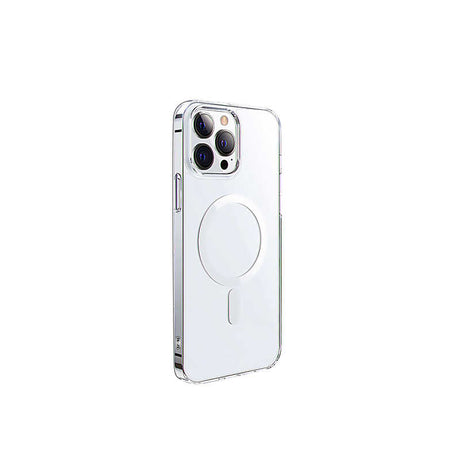 Apple iPhone 14 Pro Max Wiwu M-safe Şarj Özellikli Lens Korumalı Şeffaf Silikon Kapak