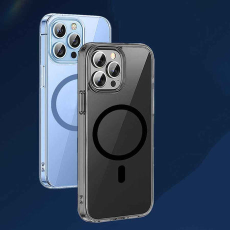 Apple iPhone 14 Pro Wiwu M-safe Şarj Özellikli Lens Korumalı Şeffaf Silikon Kapak
