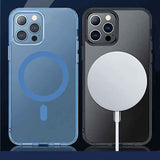 Apple iPhone 14 Pro Wiwu M-safe Şarj Özellikli Lens Korumalı Şeffaf Silikon Kapak