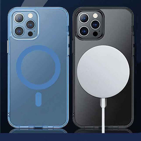 Apple iPhone 14 Pro Wiwu M-safe Şarj Özellikli Lens Korumalı Şeffaf Silikon Kapak