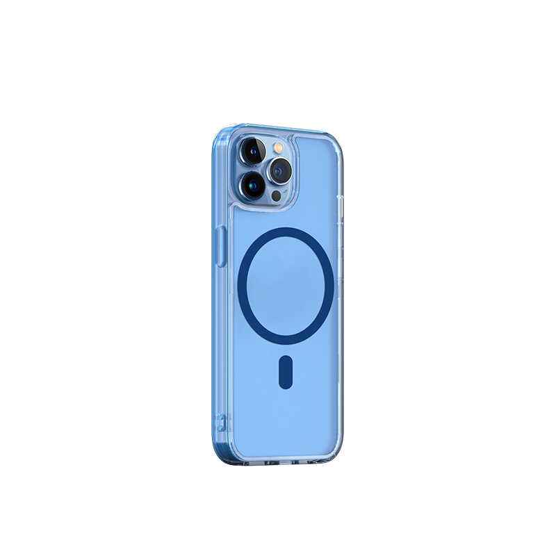 Apple iPhone 14 Pro Wiwu M-safe Şarj Özellikli Lens Korumalı Şeffaf Silikon Kapak