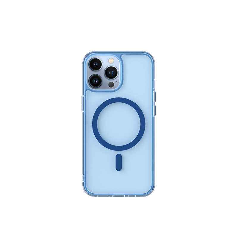 Apple iPhone 14 Pro Wiwu M-safe Şarj Özellikli Lens Korumalı Şeffaf Silikon Kapak