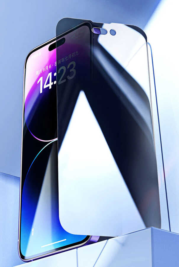 Apple iPhone 14 Pro Zore Kor Privacy Cam Ekran Koruyucu