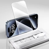 Apple iPhone 14 Zore 3D Oliv HD Temperli Cam Ekran Koruyucu + Kolay Uygulama Aparatı