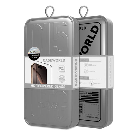 Apple iPhone 15 CaseWorld 0.25mm HD 3D Temperli Cam Ekran Koruyucu + Uygulama Aparatlı