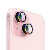 Apple iPhone 15 CaseWorld Alloy Sparkling Diamond Serisi Taşlı Lens Koruyucu