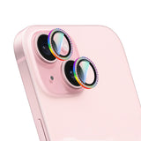 Apple iPhone 15 CaseWorld Alloy Sparkling Diamond Serisi Taşlı Lens Koruyucu