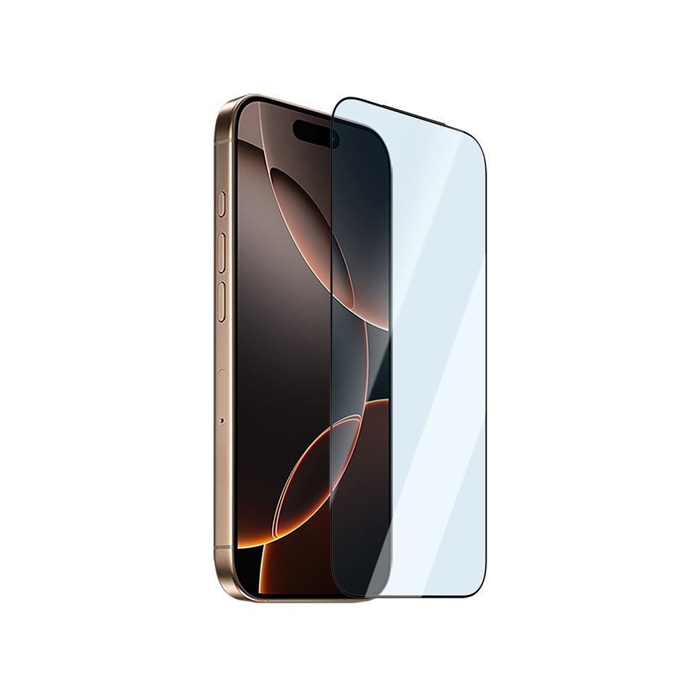 Apple iPhone 15 CaseWorld Applicator Serisi 2.5D Eyesafe Mavi Işık Teknolojili 0.33mm Temperli Cam Ekran Koruyucu + Uygulama Aparatı