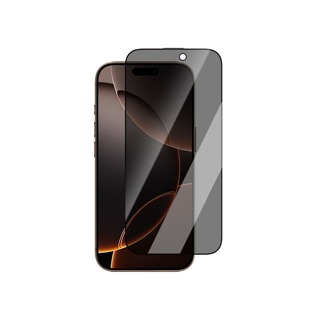 Apple iPhone 15 CaseWorld Crystal Shadow Serisi Safir Coating 0.15mm 3D Privacy Temperli Cam Ekran Koruyucu