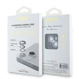 Apple iPhone 15 Guess Orjinal Lisanslı Metal Kamera Lens Koruyucu