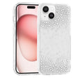 Apple iPhone 15 Kılıf Airbag Tasarımlı Damla Taşlı Şeffaf Zore Pera Silikon Kapak