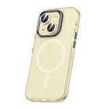 Apple iPhone 15 Kılıf Airbagli M-safe Wireless Şarj Özellikli Lens Koruyuculu Zore Klaptika Kapak