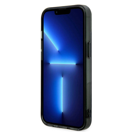 Apple iPhone 15 Kılıf BMW M-safe Şarj Özellikli Transparan Silver Ring Orjinal Lisanslı Kapak