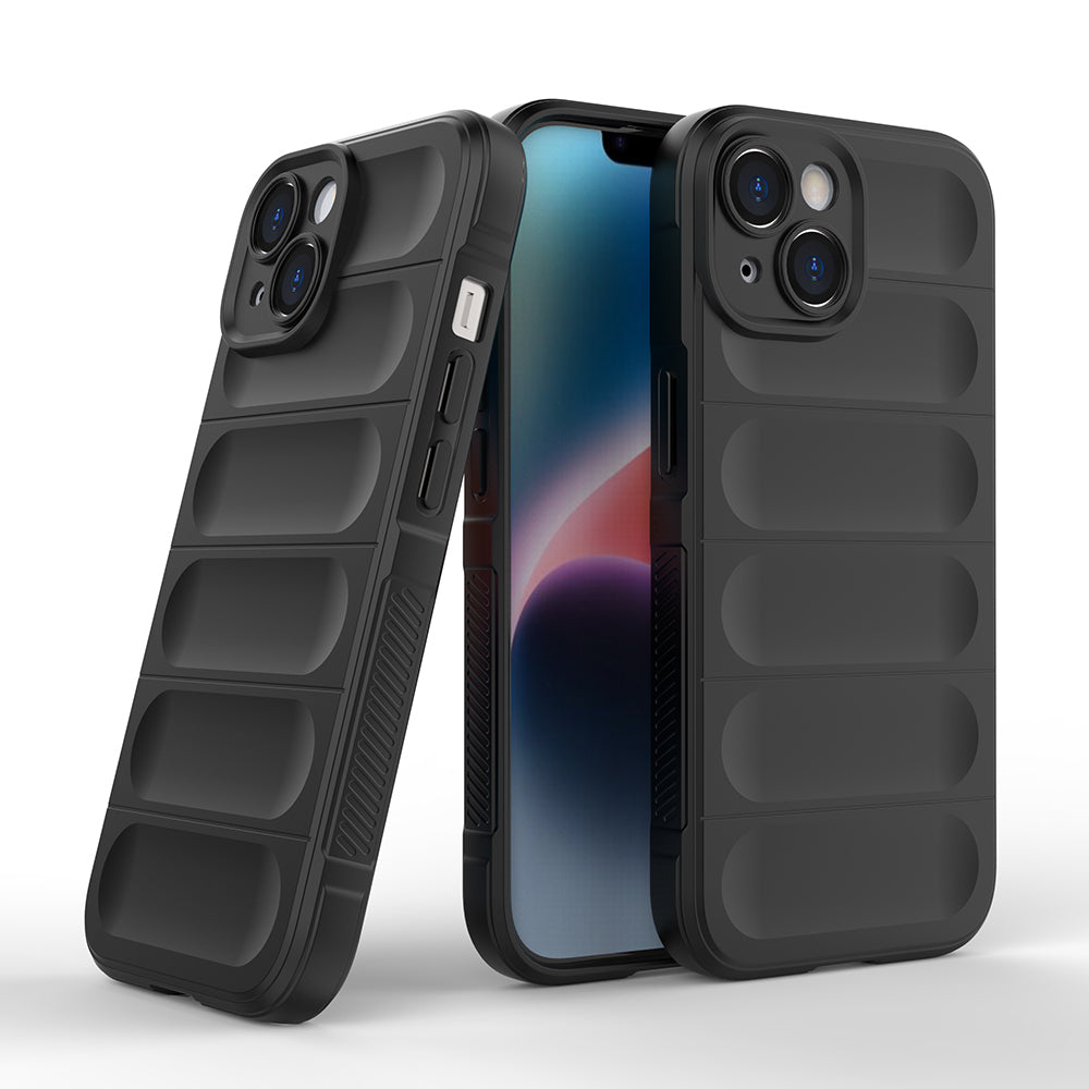 Apple iPhone 15 Kılıf Esnek TPU Oyuklu Arka Yüzey Tasarımlı Zore Etnik Silikon Kapak
