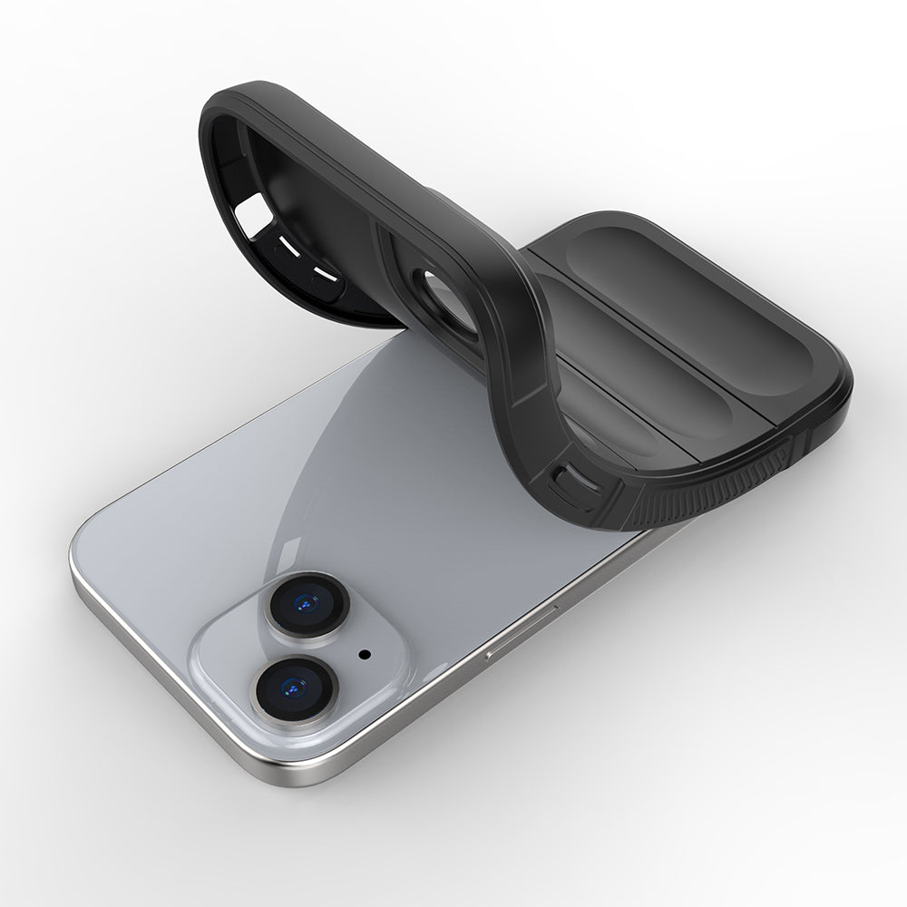 Apple iPhone 15 Kılıf Esnek TPU Oyuklu Arka Yüzey Tasarımlı Zore Etnik Silikon Kapak