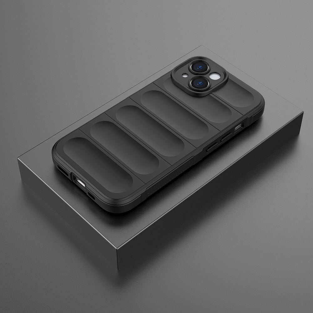 Apple iPhone 15 Kılıf Esnek TPU Oyuklu Arka Yüzey Tasarımlı Zore Etnik Silikon Kapak