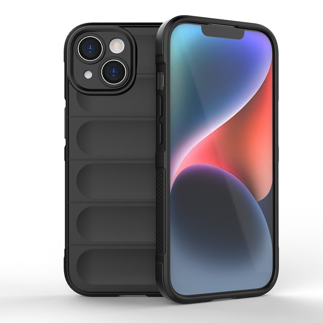 Apple iPhone 15 Kılıf Esnek TPU Oyuklu Arka Yüzey Tasarımlı Zore Etnik Silikon Kapak