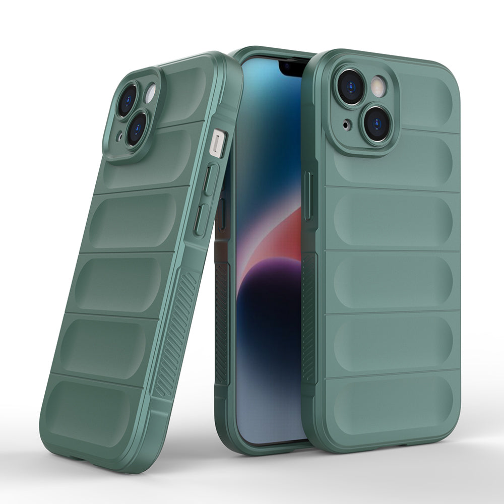 Apple iPhone 15 Kılıf Esnek TPU Oyuklu Arka Yüzey Tasarımlı Zore Etnik Silikon Kapak