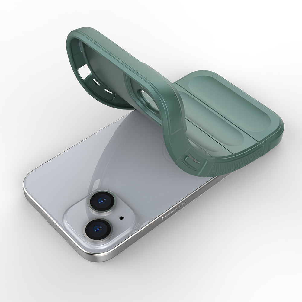 Apple iPhone 15 Kılıf Esnek TPU Oyuklu Arka Yüzey Tasarımlı Zore Etnik Silikon Kapak