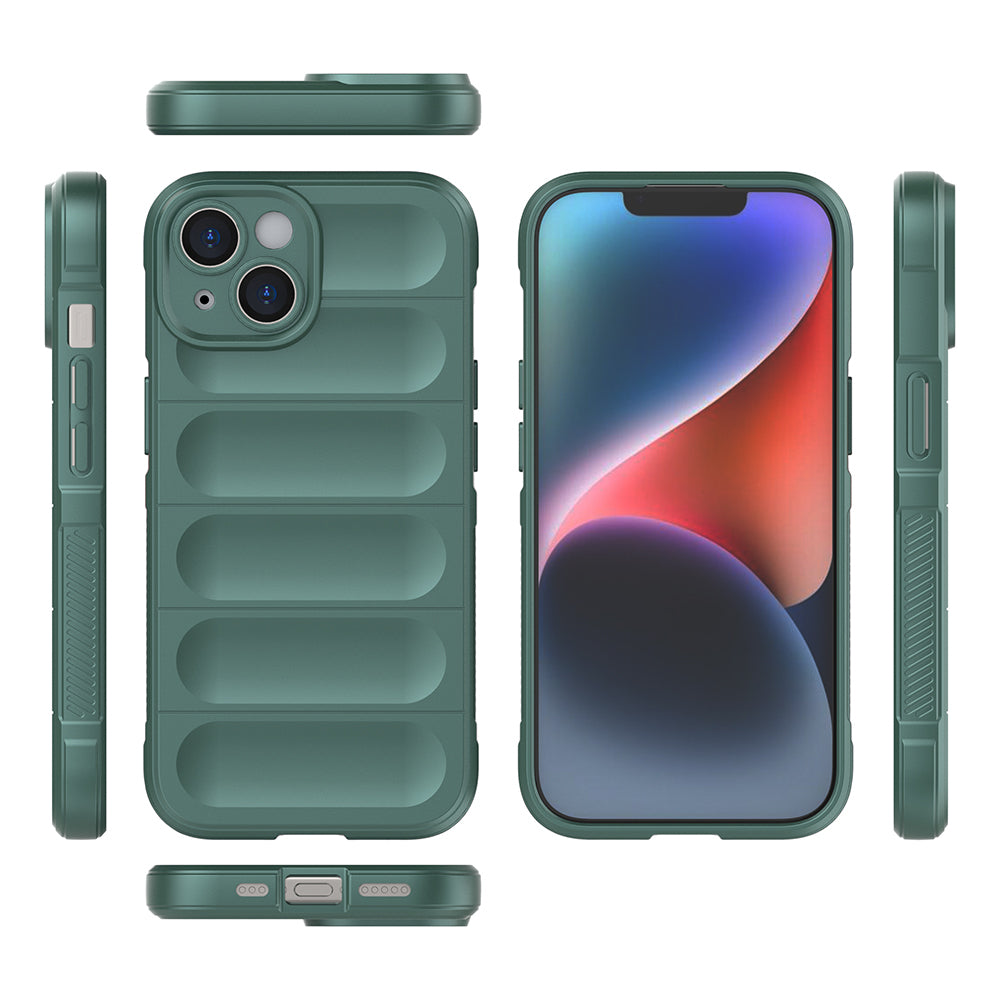 Apple iPhone 15 Kılıf Esnek TPU Oyuklu Arka Yüzey Tasarımlı Zore Etnik Silikon Kapak
