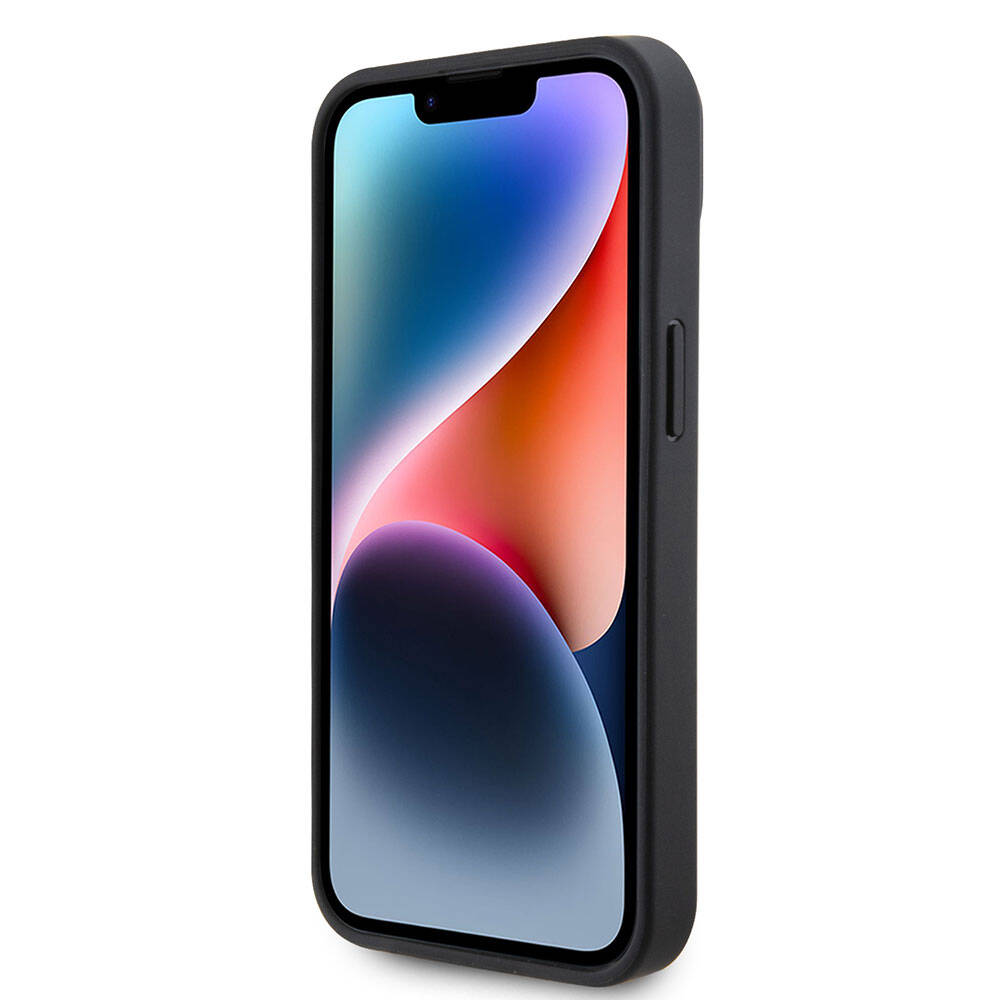 Apple iPhone 15 Kılıf Ferrari Orjinal Lisanslı M-safe Şarj Özellikli Metal Logolu PU Karbon Kapak
