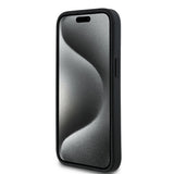 Apple iPhone 15 Kılıf Guess Orjinal Lisanslı Gül Baskılı Büyük Metal Logo Dizaynlı Kapak