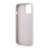 Apple iPhone 15 Kılıf Guess Orjinal Lisanslı M-safe Kabartmalı 4G Desenli Yazı Logolu Kapak