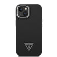 Apple iPhone 15 Kılıf Guess Orjinal Lisanslı M-safe Şarj Özellikli Grained Triangle Kapak