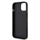 Apple iPhone 15 Kılıf Guess Orjinal Lisanslı M-safe Şarj Özellikli 4G Şerit Tasarımlı Printed Kapak