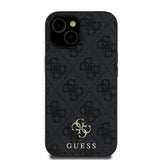 Apple iPhone 15 Kılıf Guess Orjinal Lisanslı M-safe Şarj Özellikli Small 4G Classic Kapak