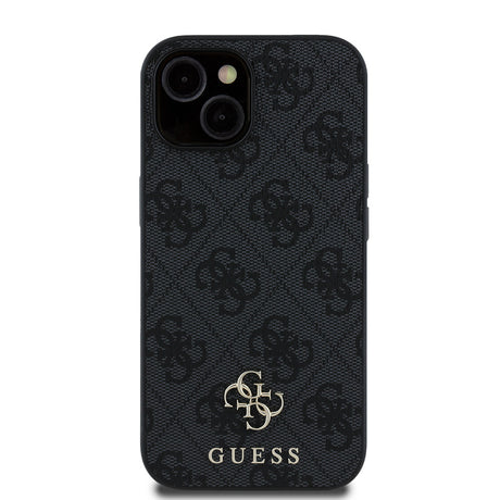Apple iPhone 15 Kılıf Guess Orjinal Lisanslı M-safe Şarj Özellikli Small 4G Classic Kapak