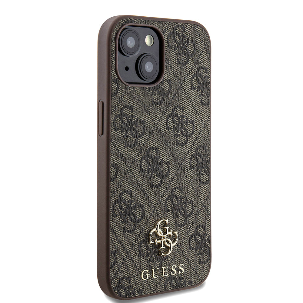 Apple iPhone 15 Kılıf Guess Orjinal Lisanslı M-safe Şarj Özellikli Small 4G Classic Kapak