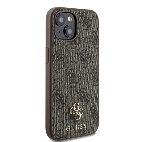 Apple iPhone 15 Kılıf Guess Orjinal Lisanslı M-safe Şarj Özellikli Small 4G Classic Kapak