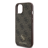 Apple iPhone 15 Kılıf Guess Orjinal Lisanslı M-safe Şarj Özellikli Small 4G Classic Kapak