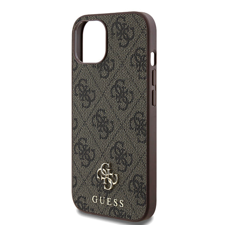 Apple iPhone 15 Kılıf Guess Orjinal Lisanslı M-safe Şarj Özellikli Small 4G Classic Kapak