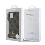 Apple iPhone 15 Kılıf Guess Orjinal Lisanslı M-safe Şarj Özellikli Small 4G Classic Kapak