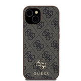 Apple iPhone 15 Kılıf Guess Orjinal Lisanslı M-safe Şarj Özellikli Small 4G Classic Kapak