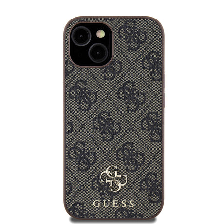 Apple iPhone 15 Kılıf Guess Orjinal Lisanslı M-safe Şarj Özellikli Small 4G Classic Kapak