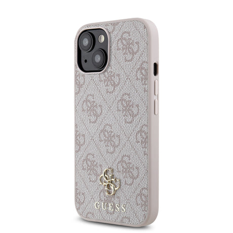 Apple iPhone 15 Kılıf Guess Orjinal Lisanslı M-safe Şarj Özellikli Small 4G Classic Kapak