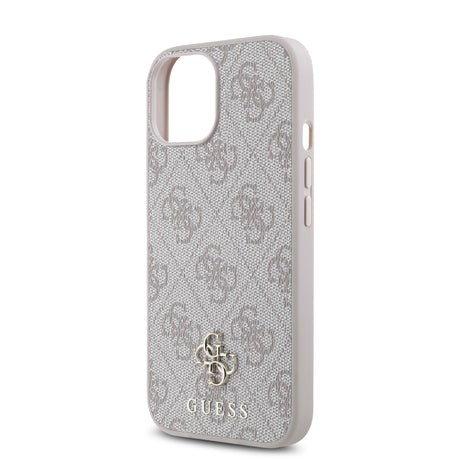 Apple iPhone 15 Kılıf Guess Orjinal Lisanslı M-safe Şarj Özellikli Small 4G Classic Kapak