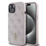 Apple iPhone 15 Kılıf Guess Orjinal Lisanslı M-safe Şarj Özellikli Small 4G Classic Kapak