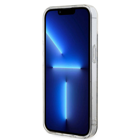 Apple iPhone 15 Kılıf Guess Orjinal Lisanslı M-safe Şarj Özellikli Yazı Logolu 4G Desenli Kapak