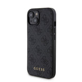 Apple iPhone 15 Kılıf Guess Orjinal Lisanslı M-safe Şarj Özellikli Yazı Logolu 4G Desenli Kapak + Powerbank 5000mAh 2in1 Set