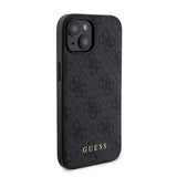 Apple iPhone 15 Kılıf Guess Orjinal Lisanslı M-safe Şarj Özellikli Yazı Logolu 4G Desenli Kapak + Powerbank 5000mAh 2in1 Set