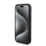 Apple iPhone 15 Kılıf Guess Orjinal Lisanslı M-safe Şarj Özellikli Yazı Logolu 4G Desenli Kapak + Powerbank 5000mAh 2in1 Set