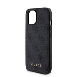 Apple iPhone 15 Kılıf Guess Orjinal Lisanslı M-safe Şarj Özellikli Yazı Logolu 4G Desenli Kapak + Powerbank 5000mAh 2in1 Set