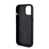 Apple iPhone 15 Kılıf Guess Orjinal Lisanslı M-safe Şarj Özellikli Yazı Logolu 4G Desenli Kapak + Powerbank 5000mAh 2in1 Set
