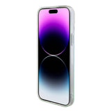 Apple iPhone 15 Kılıf Guess Orjinal Lisanslı M-safe Şarj Özellikli Yazı Logolu Iridescent Kapak