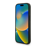Apple iPhone 15 Kılıf Guess Orjinal Lisanslı PU Deri Bilek Askı İpli Metal Büyük 4G ve Yazı Logolu Kapak